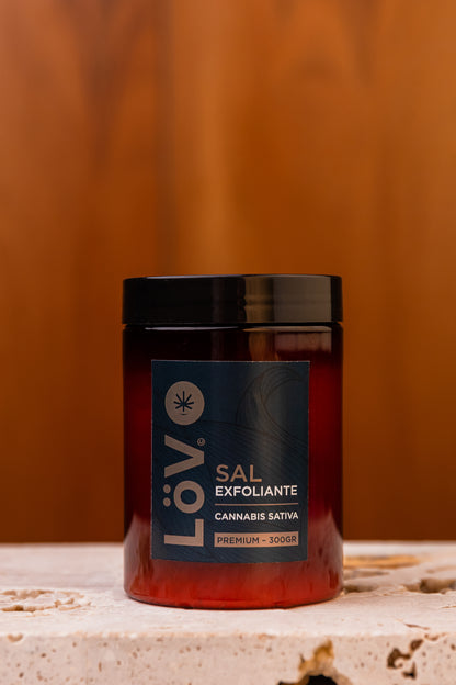 Sal exfoliante con CBD