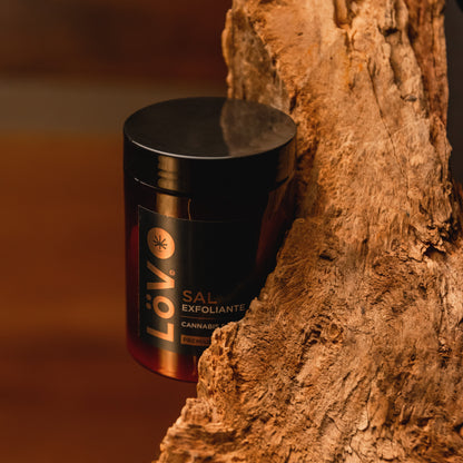 Sal exfoliante con CBD